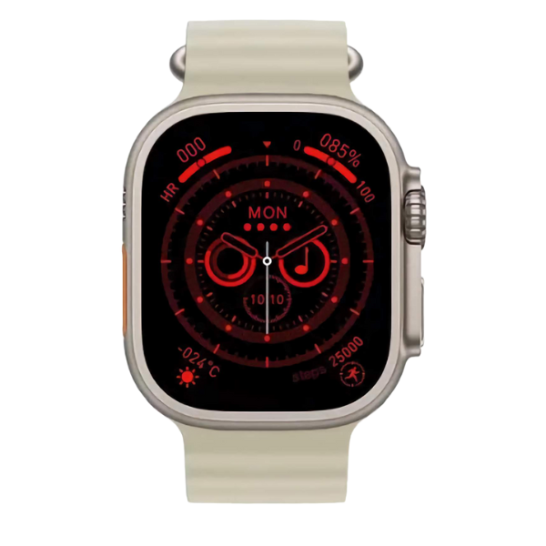 Smartwatch Ultra Pro con 2 correas (Negro + Blanco)